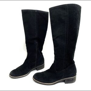 Franco Sarto A-track Black Sued Tall Boots 7
